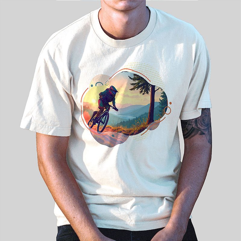 Camiseta Casual 100% Algodão