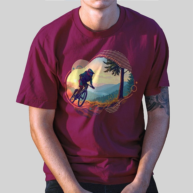 Camiseta Casual 100% Algodão