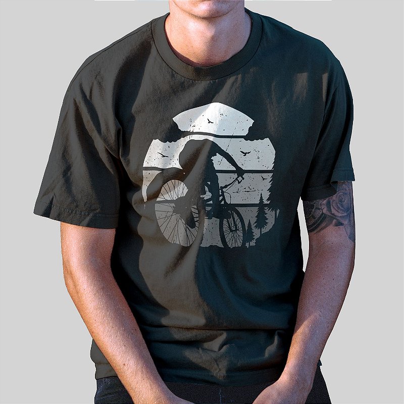 Camiseta Casual 100% Algodão