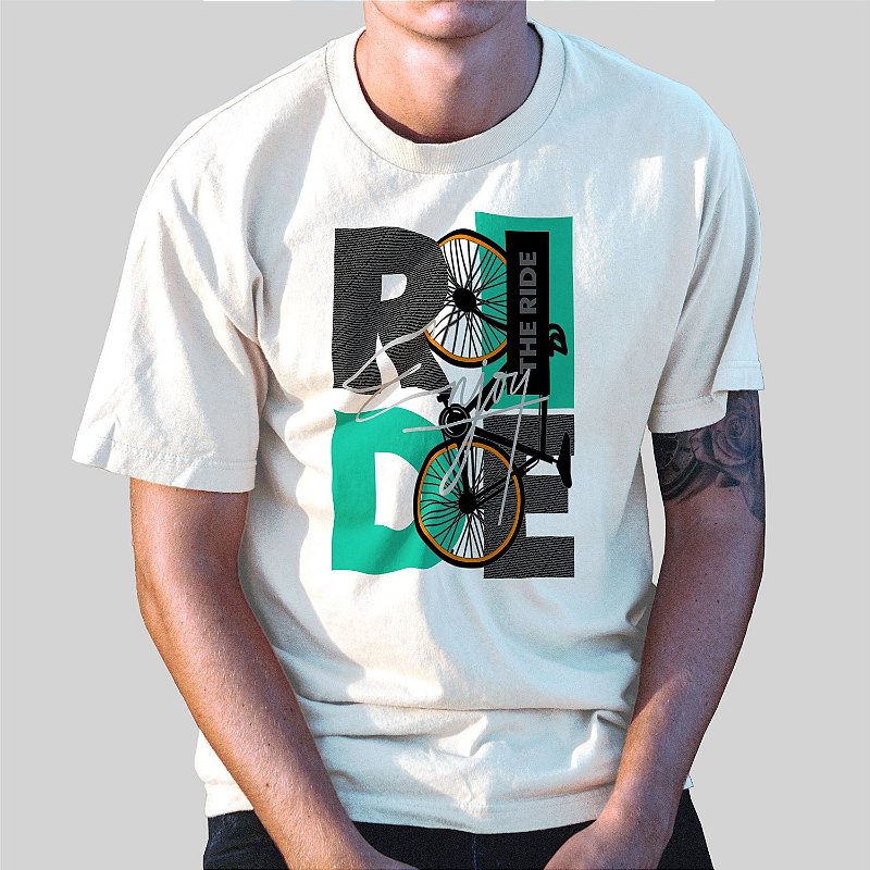 Camiseta Casual 100% Algodão