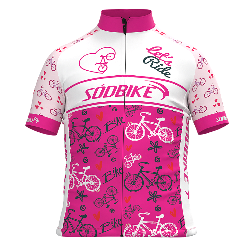 CAMISA CICLISMO INFANTIL SÓDBIKE, PROTEÇÃO SOLAR 20, 100% POLIÉSTER
