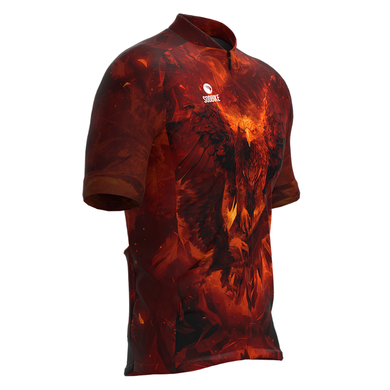 CAMISA CICLISMO MASCULINA SÓDBIKE, PROTEÇÃO SOLAR 20, ZIPER FULL, ÁGUIA