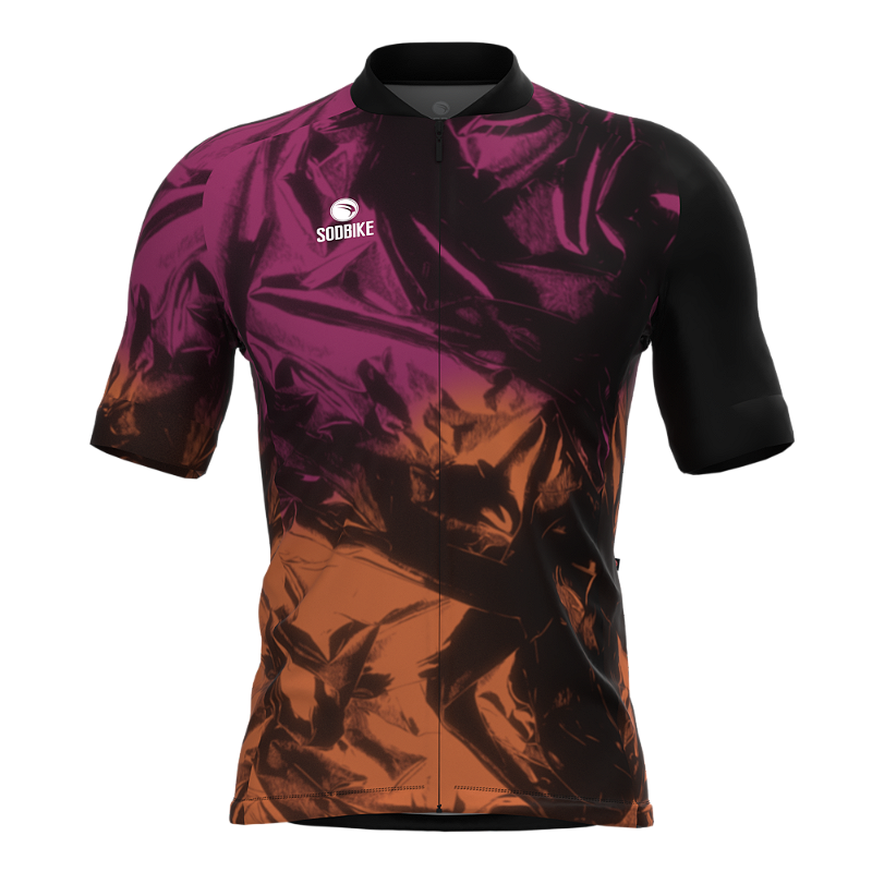 CAMISA CICLISMO MASCULINA SÓDBIKE, PROTEÇÃO SOLAR 20, ZIPER FULL, WAVES