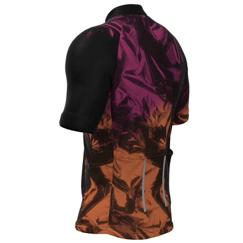 CAMISA CICLISMO MASCULINA SÓDBIKE, PROTEÇÃO SOLAR 20, ZIPER FULL, WAVES
