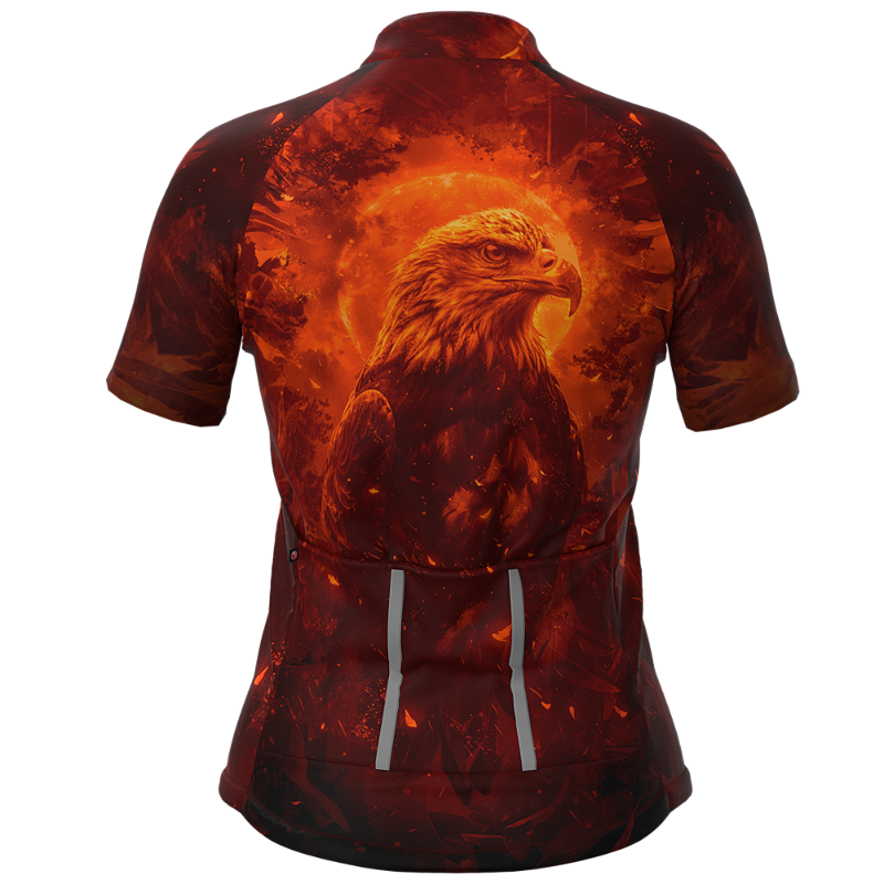 CAMISA CICLISMO FEMININA SÓDBIKE, PROTEÇÃO SOLAR 20, ZIPER FULL, ÁGUIA
