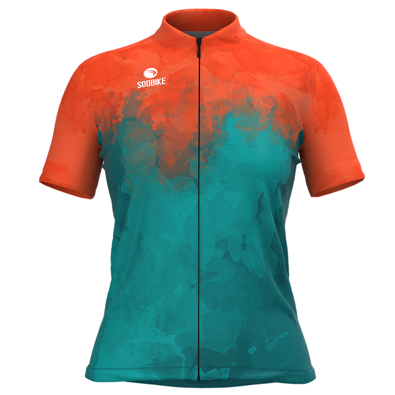 CAMISA CICLISMO FEMININA SÓDBIKE, PROTEÇÃO SOLAR 20, ZIPER FULL, DUAL