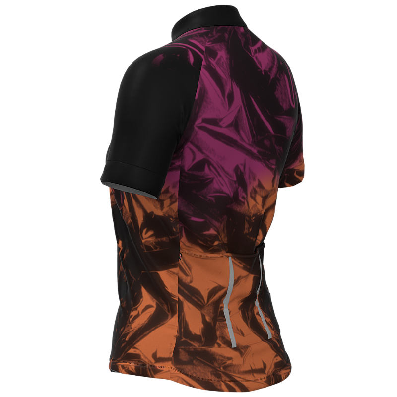 CAMISA CICLISMO FEMININA SÓDBIKE, PROTEÇÃO SOLAR 20, ZIPER FULL, WAVES