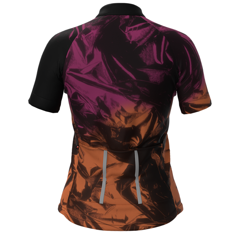 CAMISA CICLISMO FEMININA SÓDBIKE, PROTEÇÃO SOLAR 20, ZIPER FULL, WAVES