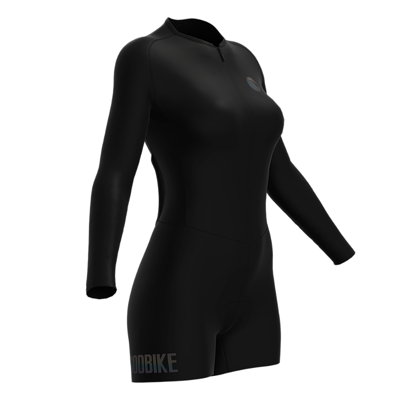 MACAQUINHO CICLISMO BLACK FEMININO SÓDBIKE, POLIAMIDA, MG LONGA, FORRO GEL E ESPUMA MISTO