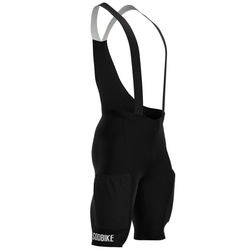 BRETELLE ANATÔMICO PREMIUM SÓDBIKE COM BOLSO PRETO