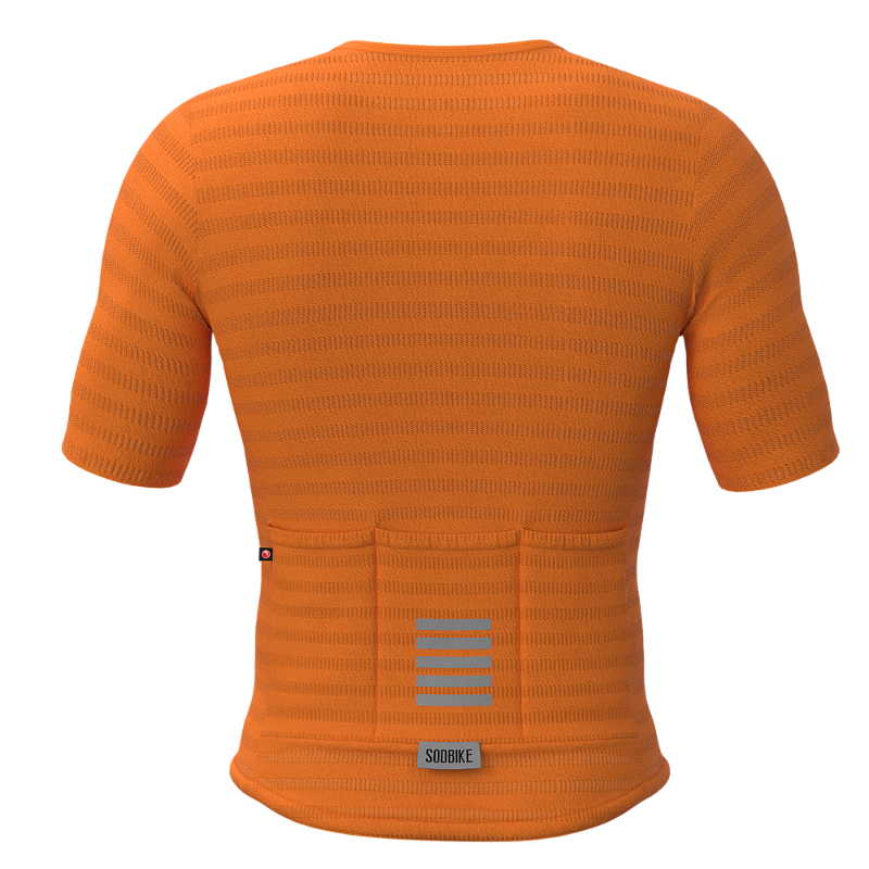 Camisa Ciclismo Elite On, Ziper full, Laranja Fluor