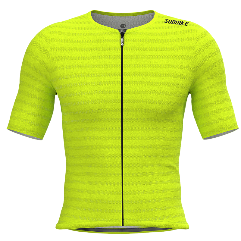 Camisa Ciclismo Elite On, Ziper full, Amarelo Fluor