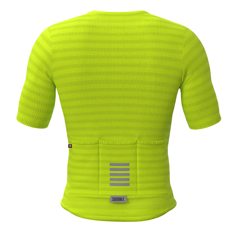 Camisa Ciclismo Elite On, Ziper full, Amarelo Fluor