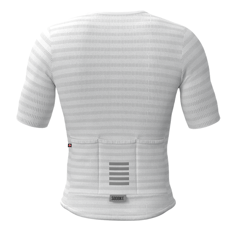 Camisa Ciclismo Elite On, Ziper full, Branca