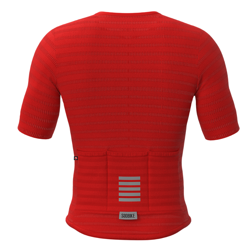 Camisa Ciclismo Elite On, Ziper full, Vermelho