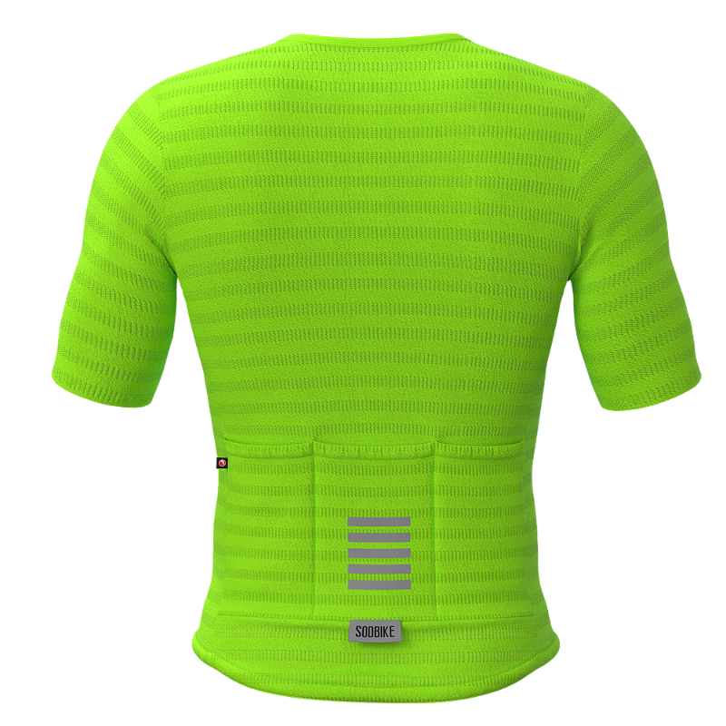 Camisa Ciclismo Elite On, Ziper full, Verde Fluor