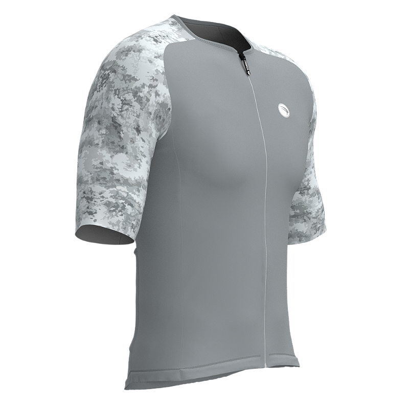 CAMISA ELITE CRONOS SÓDBIKE, PROTEÇÃO SOLAR 50, ZIPER FULL, Cinza