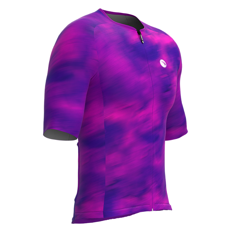 CAMISA ELITE CRONOS SÓDBIKE, PROTEÇÃO SOLAR 50, ZIPER FULL, Roxa
