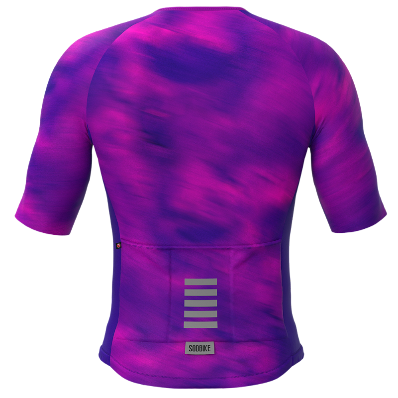 CAMISA ELITE CRONOS SÓDBIKE, PROTEÇÃO SOLAR 50, ZIPER FULL, Roxa
