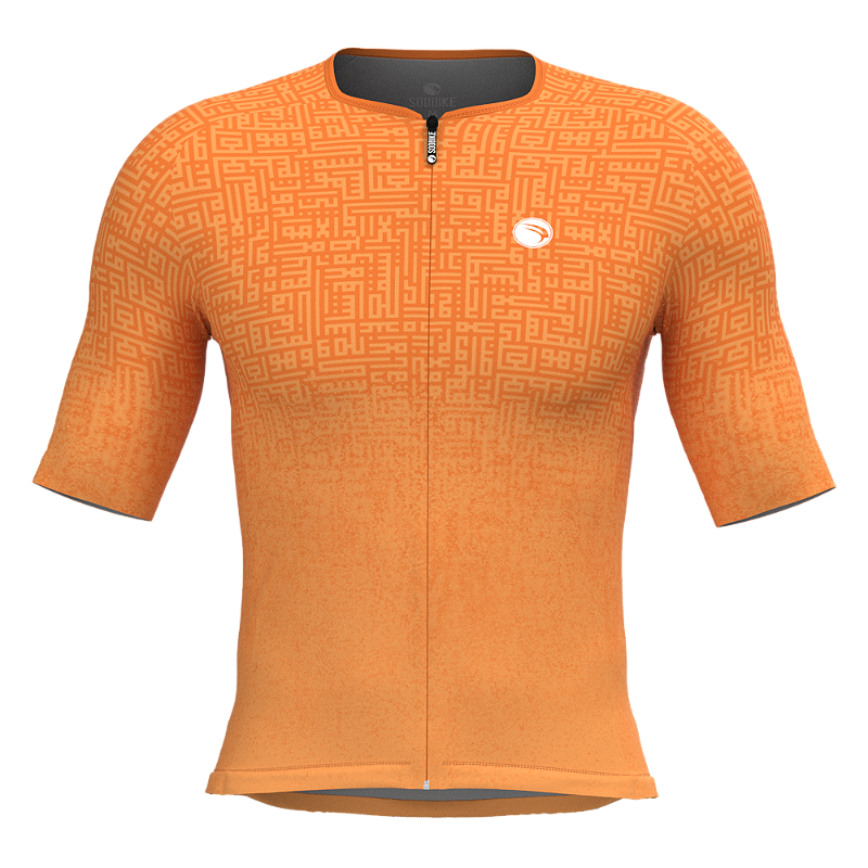 CAMISA ELITE CRONOS SÓDBIKE, PROTEÇÃO SOLAR 50, ZIPER FULL, Laranja