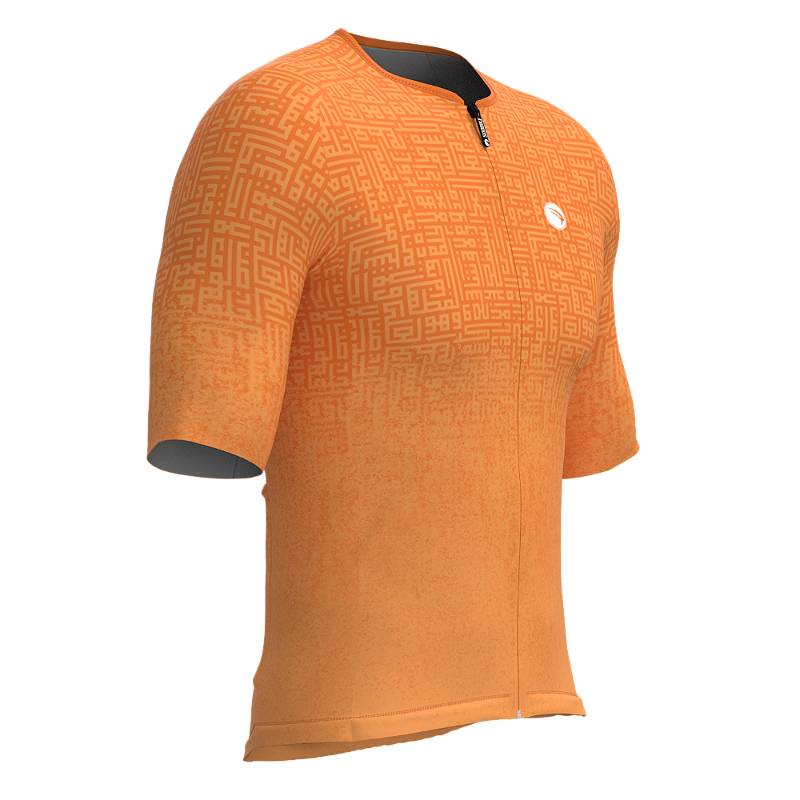 CAMISA ELITE CRONOS SÓDBIKE, PROTEÇÃO SOLAR 50, ZIPER FULL, Laranja