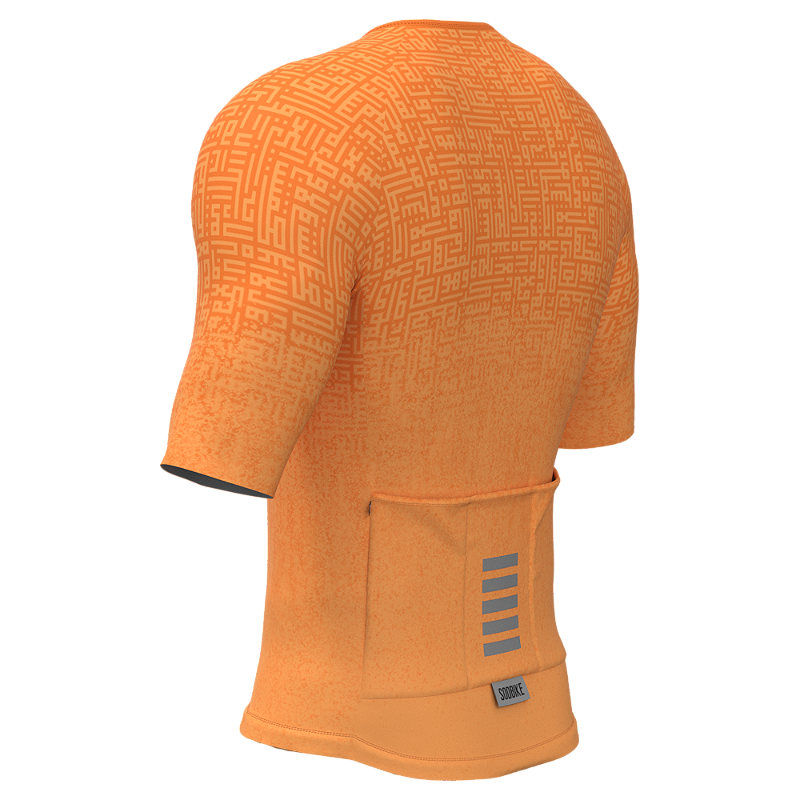 CAMISA ELITE CRONOS SÓDBIKE, PROTEÇÃO SOLAR 50, ZIPER FULL, Laranja
