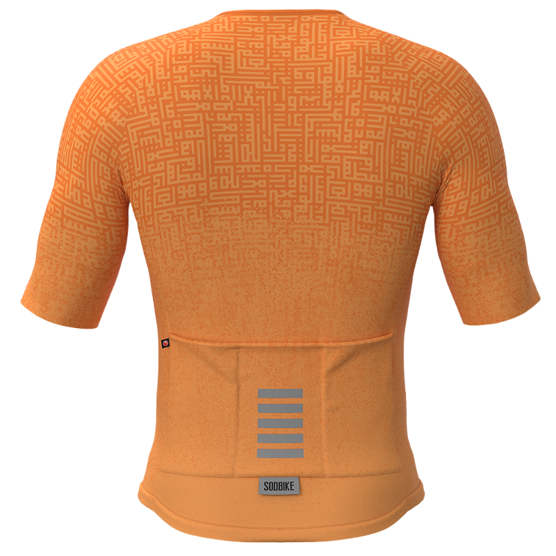 CAMISA ELITE CRONOS SÓDBIKE, PROTEÇÃO SOLAR 50, ZIPER FULL, Laranja
