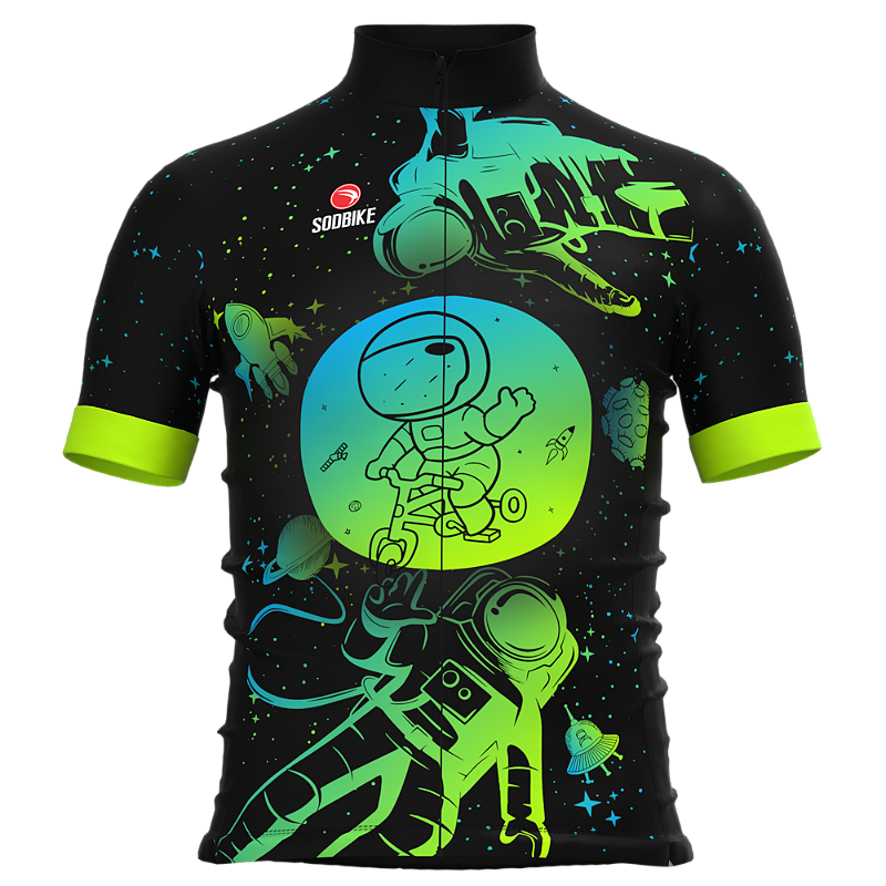 CAMISA CICLISMO INFANTIL SÓDBIKE, PROTEÇÃO SOLAR 20, ZIPER FULL, ASTRO