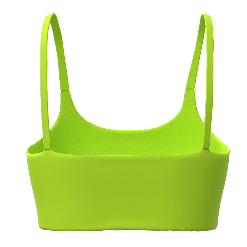 TOP Poliamida com bojo Amarelo Fluor