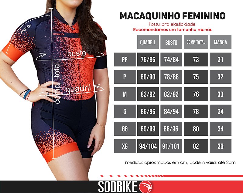 Macaquinho Ciclismo Sodbike DUO Poliamida