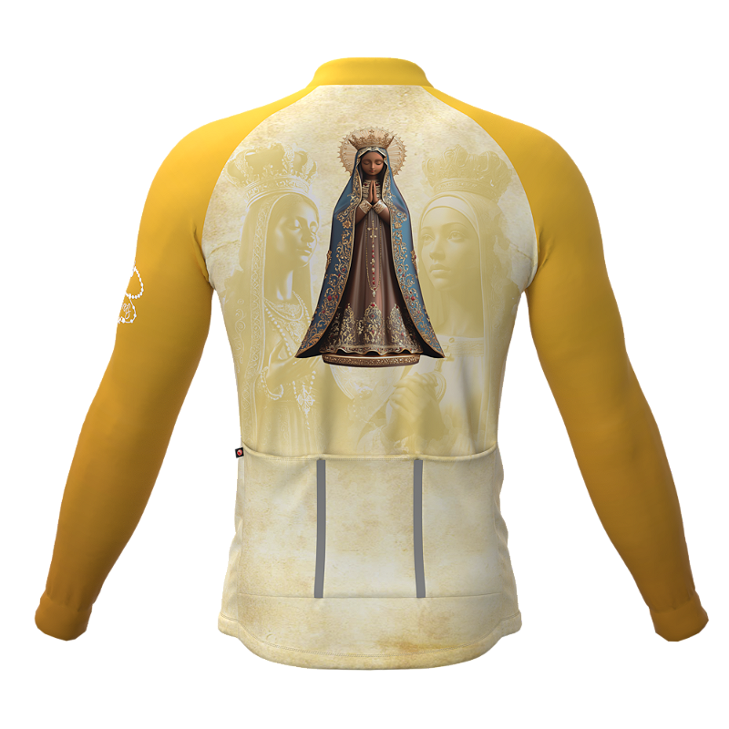 CAMISA CICLISMO MASCULINA SÓDBIKE,ZIPER FULL, NOSSA SENHORA LONGA