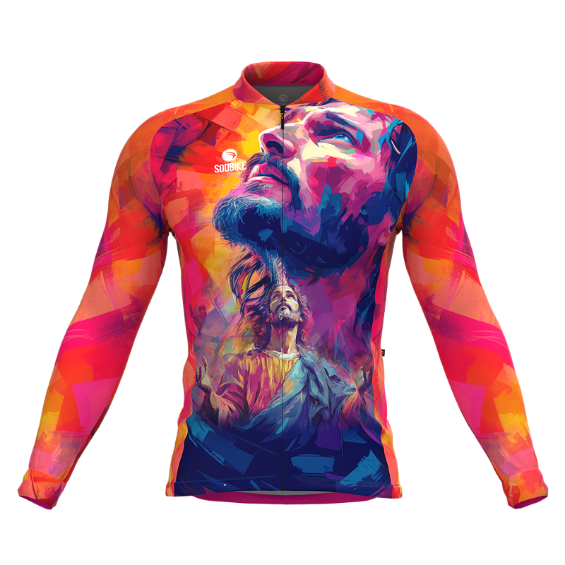 CAMISA CICLISMO MASCULINA SÓDBIKE, ZIPER FULL, JESUS LONGA