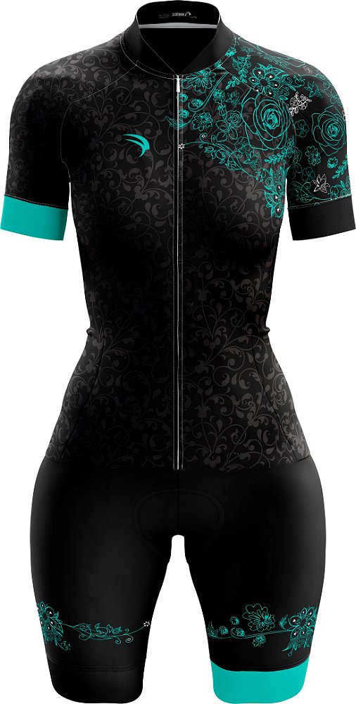 MACAQUINHO CICLISMO FEMININO SÓDBIKE, FORRO GEL E ESPUMA MISTO