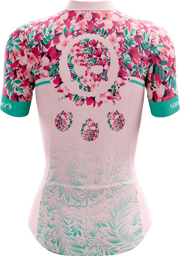 CAMISA CICLISMO FEMININA SÓDBIKE, PROTEÇÃO SOLAR 20, ZIPER FULL