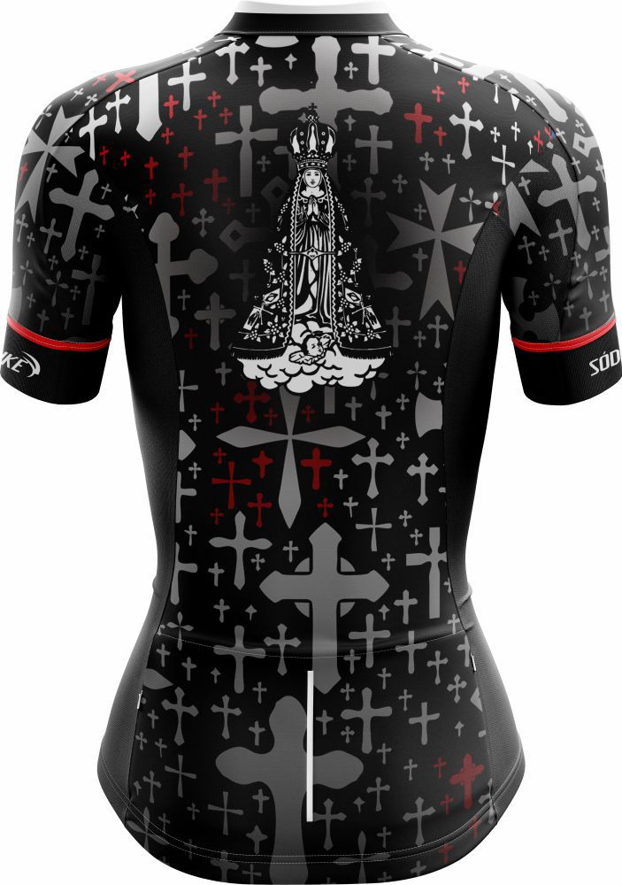 CAMISA CICLISMO FEMININA SÓDBIKE DRY, PROTEÇÃO SOLAR 20, NOSSA SENHORA