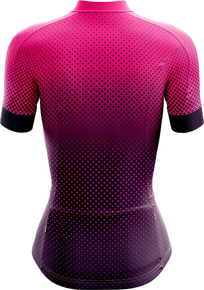CAMISA CICLISMO FEMININA SÓDBIKE DRY, PROTEÇÃO SOLAR 20, ZIPER CURTO