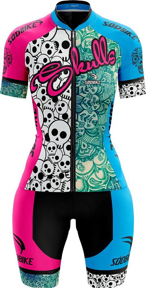 MACAQUINHO CICLISMO FEMININO SÓDBIKE, FORRO GEL E ESPUMA MISTO