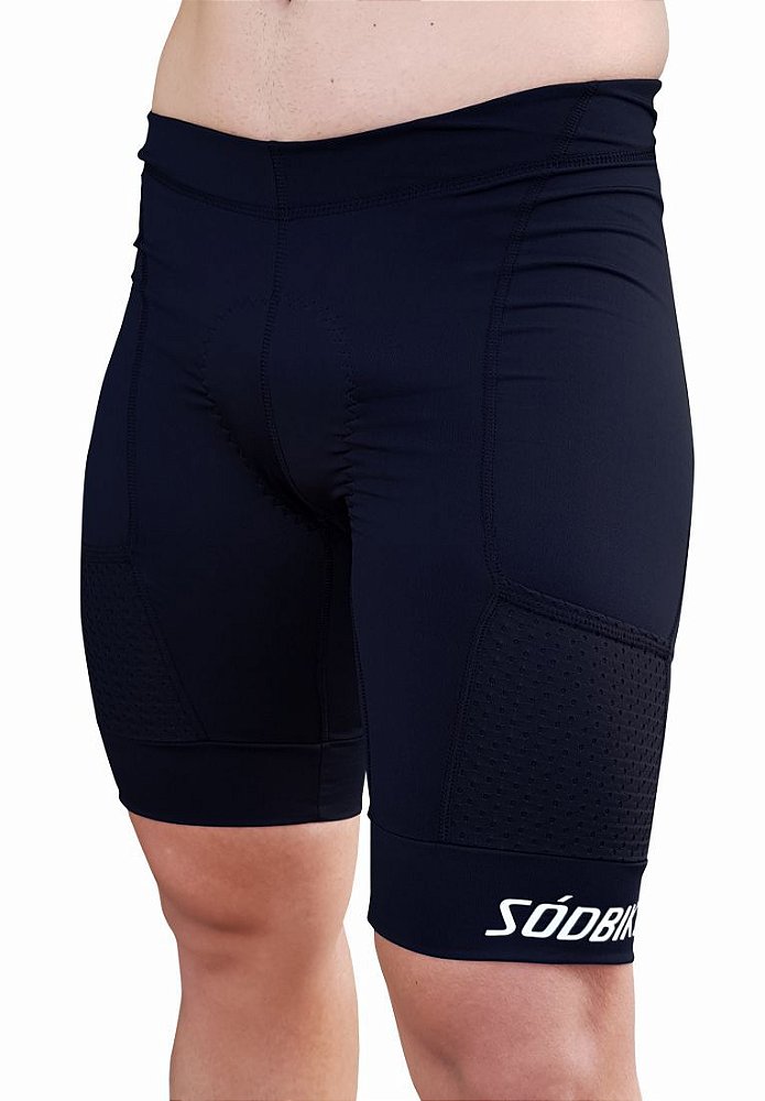 BERMUDA CICLISMO MASCULINA SÓDBIKE, FORRO GEL E ESPUMA MISTO, POLIESTER, BOLSOS