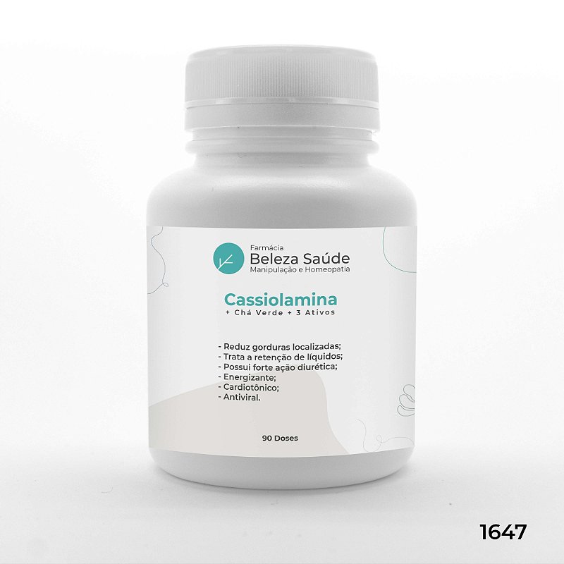 Cassiolamina + Chá Verde + 3 Ativos - Compulsão Alimentar - 90 doses
