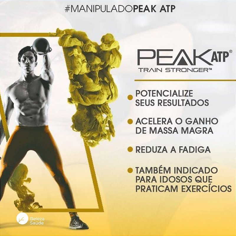 Peak Atp 400mg - Trifosfato De Adenosina : 90 Cápsulas