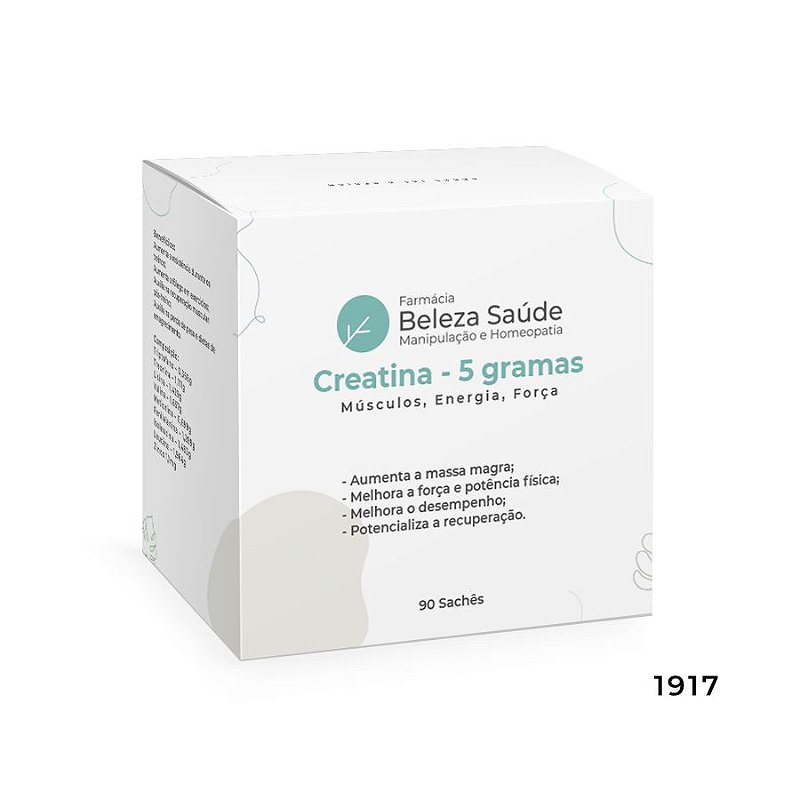 Creatina 5 gramas - Músculos, Energia, Força - 90 doses
