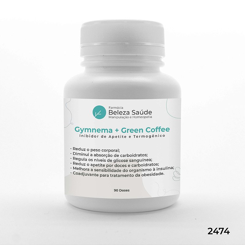 Gymnema + Green coffee - Inibidor de Apetite e Termogênico - 90 doses