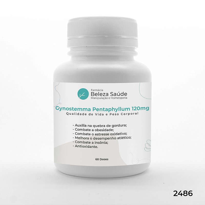 Gynostemma Pentaphyllum 120mg : Qualidade de Vida, Peso Corporal - 60 doses