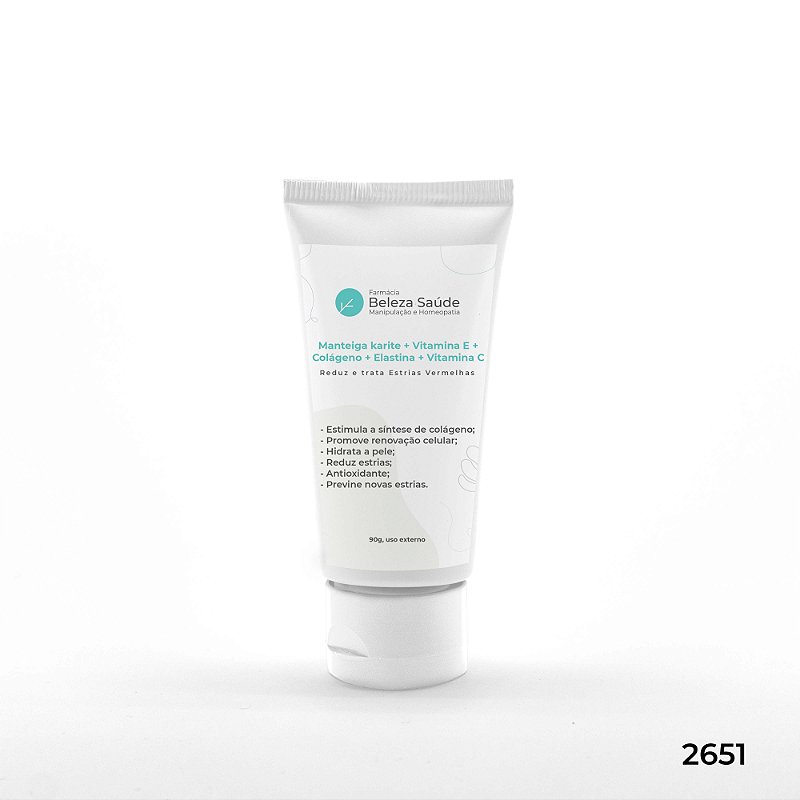 Loção Estrias Vermelhas Pele Negra : Reduz Trata - 90g