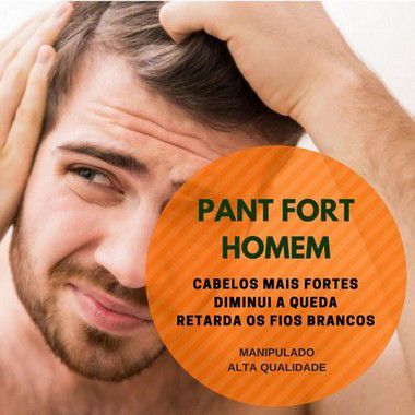 Pantofort Hair Homem : Similar ao de Marca -  Tratamento para Queda e Fortalecimento dos Cabelos - 360 Cápsulas