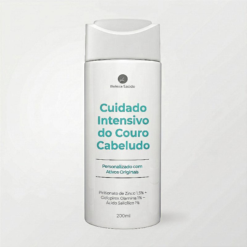 Shampoo Piritionato Zinco + Ciclopirox + Salicílico : 200ml