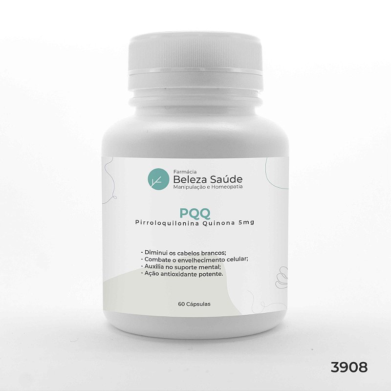 Pqq Pirroloquilonina Quinona 5mg : 60 Cápsulas