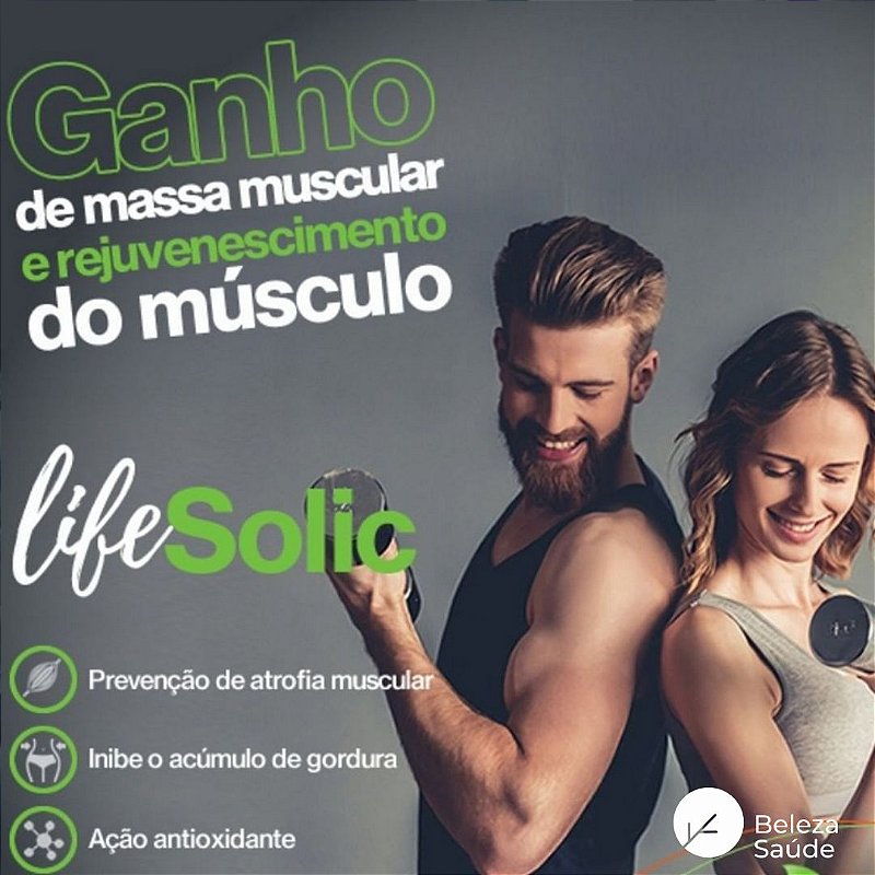 Lifesolic  450mg ( Ácido Ursólico ) Ganho de Massa Muscular