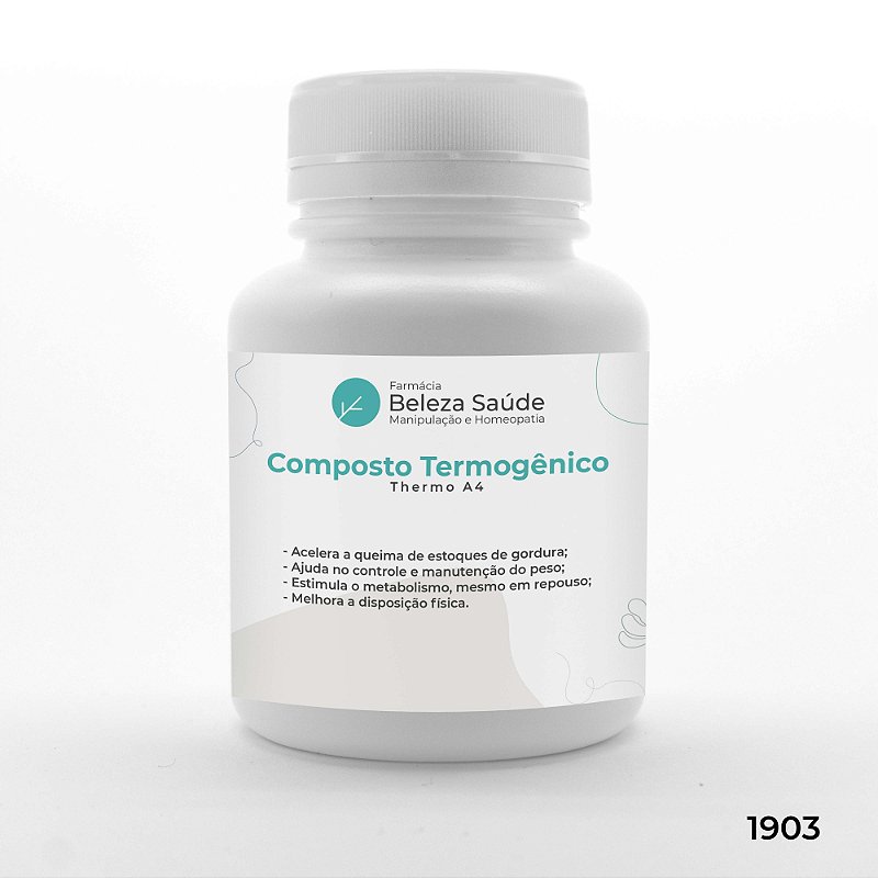Composto Termogênico Thermo A4 - Acelera O Metabolismo
