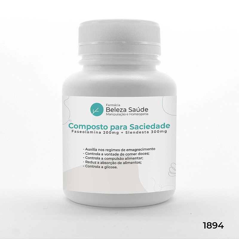 Composto para Saciedade e Inibidor Carboidratos